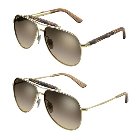 gucci bamboo sunglasses womens|Gucci bamboo aviator sunglasses.